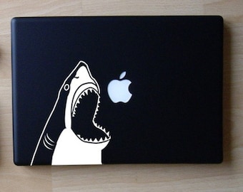 Chompy the Shark Decal Macbook Laptop