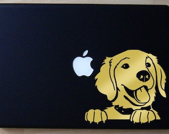 Prince the Golden Retriever Decal Macbook Laptop