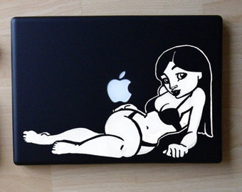 Bikini Girl Decal Laptop Macbook