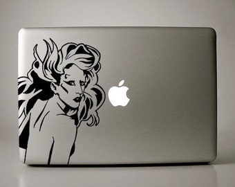 Born This Way : Lady Gaga-Inspired Black Decal Macbook Laptop