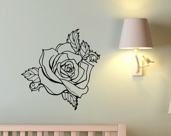 Me So Thorny Rose Bloom Flower Wall Decal