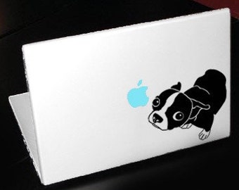 Molly the Boston Terrier Macbook Apple Laptop Vinyl Decal