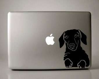 Dachsund (Black Version) Macbook Apple Laptop Vinyl Decal