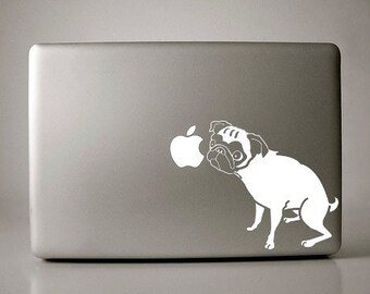 Angelina the Pug Decal Apple Macbook Laptop