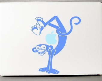 Blue Monkey Decal Macbook Apple Laptop