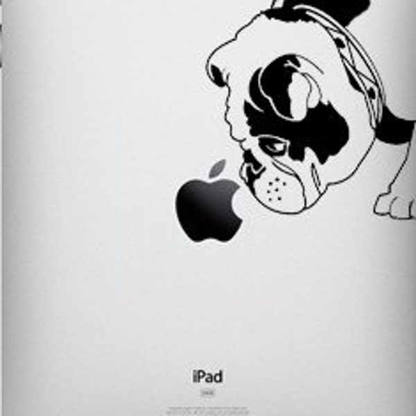 Brit The English Bulldog Decal for iPad 1 or iPad 2