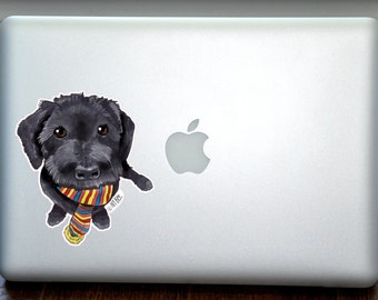 Yorkipoo Yorkie Poo Full Color Art Decal Apple Macbook Laptop