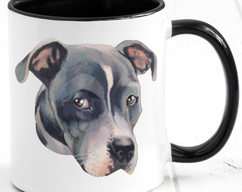 Gray Pitbull Mug