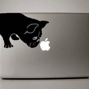 French Bulldog Sniffs Decal Macbook Apple Laptop