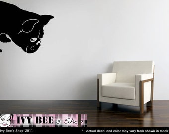 Custom for Chris- French Bulldog Sniff - Vinyl Wall Decal