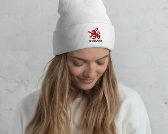Scotland Lion Cuffed Beanie
