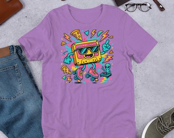 Retro Pizza Party Unisex t-shirt
