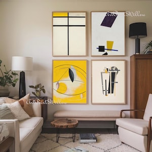 2000 Bauhaus Digital Prints Bundle - Geometric Modernist Posters, Large Abstract Wall Art Download Set