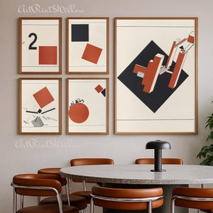 2000 Bauhaus Digital Prints Bundle - Geometric Modernist Posters, Large Abstract Wall Art Download Set