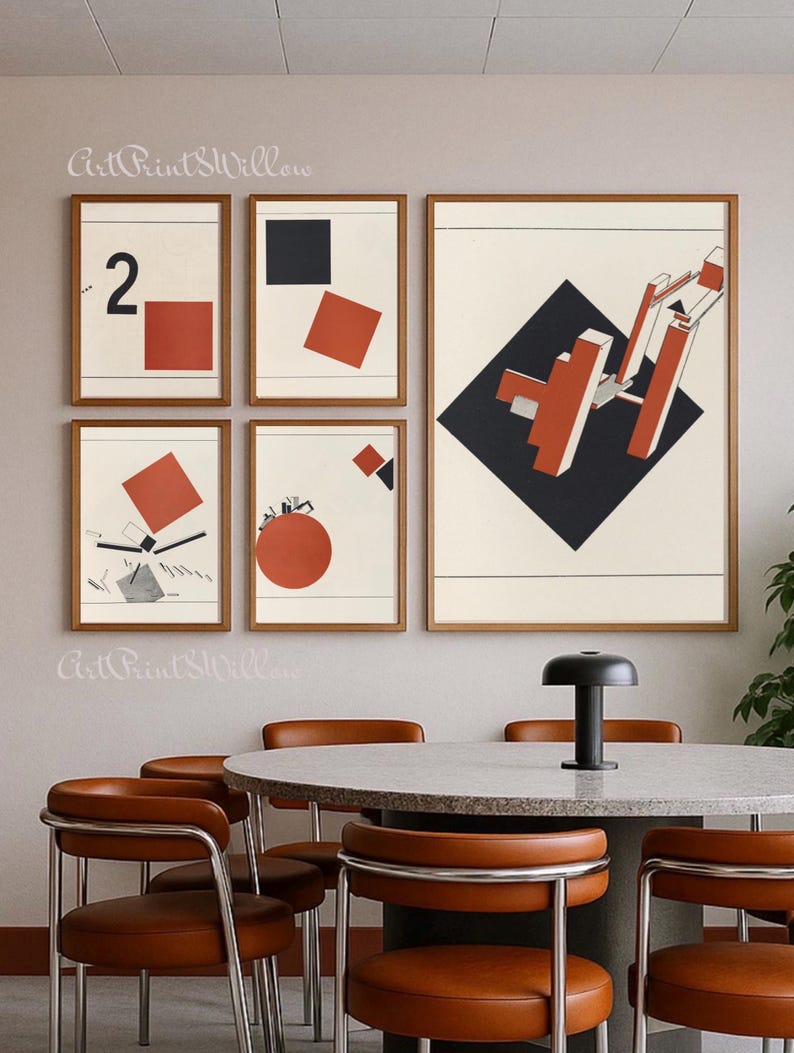 2000 Bauhaus Digital Prints Bundle - Geometric Modernist Posters, Large Abstract Wall Art Download Set