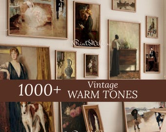 1000+ Vintage Moody Gallery Wall Prints - Rustic Cottagecore Farmhouse Decor, Neutral French Country Printables