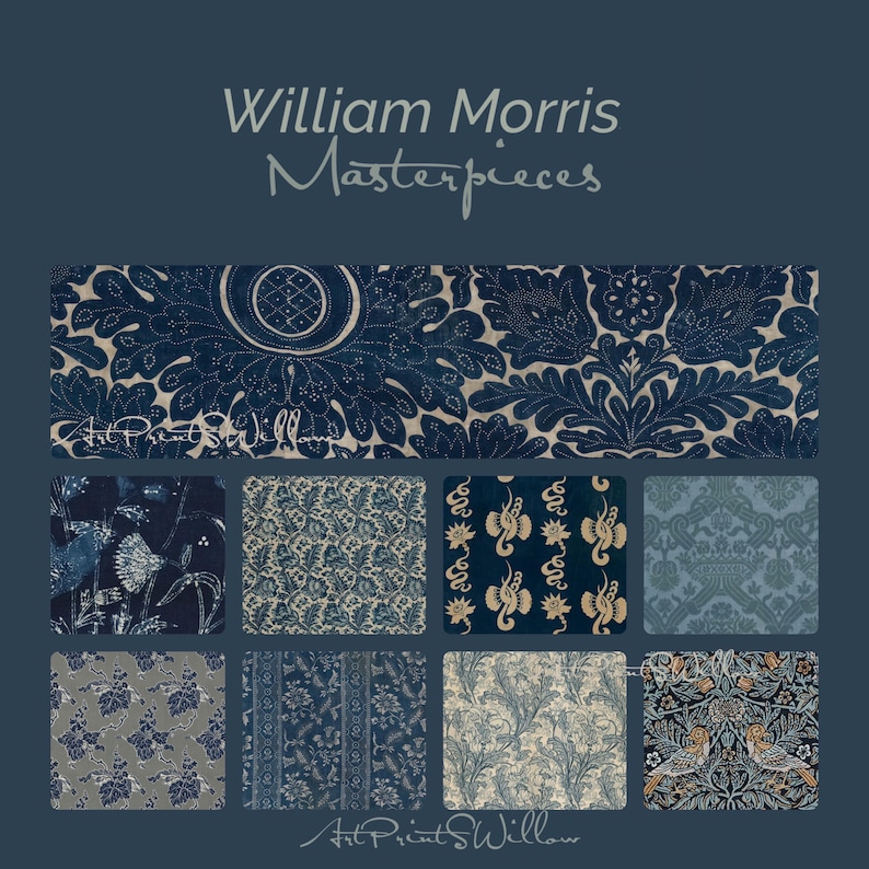 150 Printable William Morris Wall Art Prints, Art Nouveau Decor, MEGA BUNDLE Gallery Wall Set, Eclectic Digital Download, Vintage Prints, North Prints, Farmhouse Decor, NorthPrints, Bundle of Art, Textile and Tapestry Design, Floral, Flower, Home