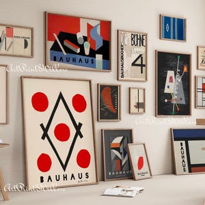 2000 Bauhaus Digital Prints Bundle - Geometric Modernist Posters, Large Abstract Wall Art Download Set