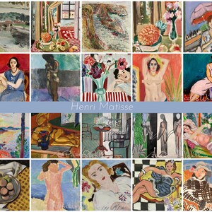 200 Henri Matisse Art Prints, Eclectic Gallery Set, Exhibition Bundle, Modern Maximalist Oil Paintings, Digital Download, Printable Wall Art, North Prints, Northprints, Maximalist Decor, Matisse, Colorful Art, Famous Artist, Classic Oil Paintings