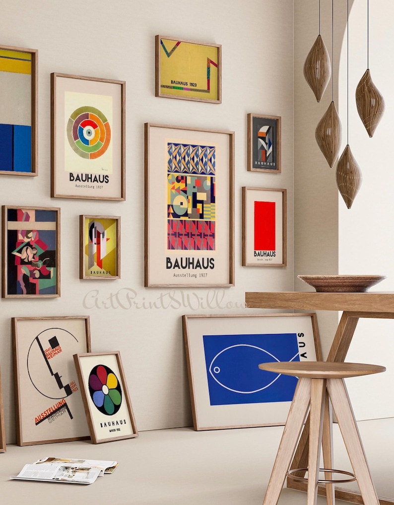 Boho Gallery Wall Art Set - 2000 Mid-Century Modern Prints, Abstract Printable Digital Download