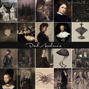 Dark Academia Decor, Mega Bundle Set 1000 Prints, Vintage Moody Goth Dark Printable Gallery Wall Art Cottagecore Painting, Digital Download, Moody Botanical Dark Paintings, Witchy Dark Landscape Decor, Antique Vintage Art Prints