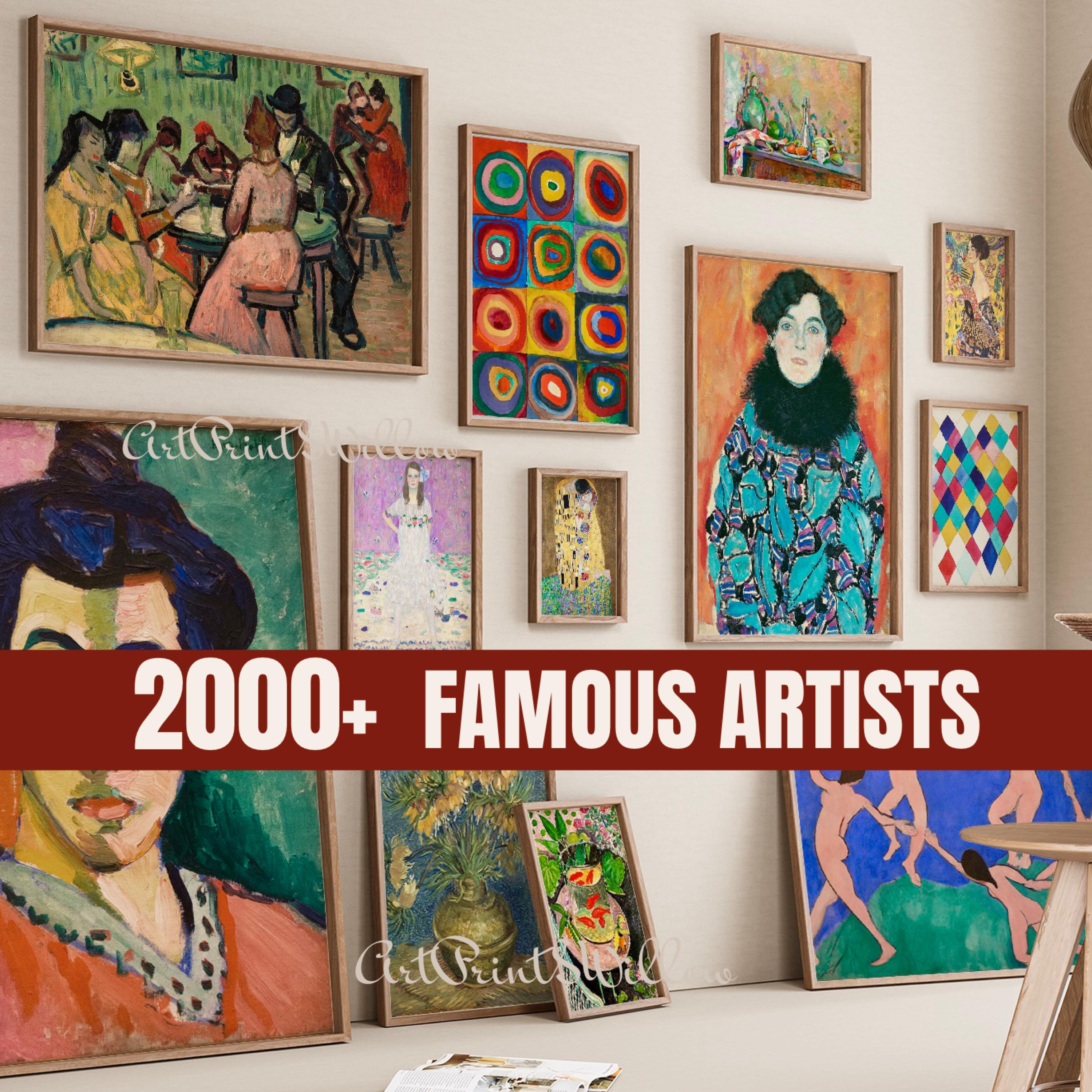 Digital Wall Art Prints - 2000+ Vintage Famous Artists Bundle