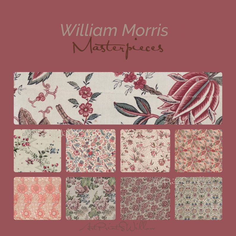 150 Printable William Morris Wall Art Prints, Art Nouveau Decor, MEGA BUNDLE Gallery Wall Set, Eclectic Digital Download, Vintage Prints, North Prints, Farmhouse Decor, NorthPrints, Bundle of Art, Textile and Tapestry Design, Floral, Flower, Home