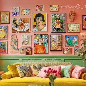 200 Henri Matisse Art Prints, Eclectic Gallery Set, Exhibition Bundle, Modern Maximalist Oil Paintings, Digital Download, Printable Wall Art, North Prints, Northprints, Maximalist Decor, Matisse, Colorful Art, Famous Artist, Classic Oil Paintings