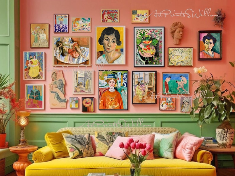 200 Henri Matisse Art Prints, Eclectic Gallery Set, Exhibition Bundle, Modern Maximalist Oil Paintings, Digital Download, Printable Wall Art, North Prints, Northprints, Maximalist Decor, Matisse, Colorful Art, Famous Artist, Classic Oil Paintings