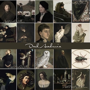 Dark Academia Decor, Mega Bundle Set 1000 Prints, Vintage Moody Goth Dark Printable Gallery Wall Art Cottagecore Painting, Digital Download, Moody Botanical Dark Paintings, Witchy Dark Landscape Decor, Antique Vintage Art Prints