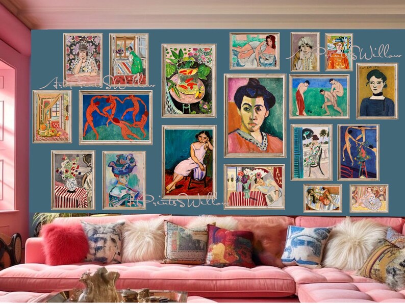 200 Henri Matisse Art Prints, Eclectic Gallery Set, Exhibition Bundle, Modern Maximalist Oil Paintings, Digital Download, Printable Wall Art, North Prints, Northprints, Maximalist Decor, Matisse, Colorful Art, Famous Artist, Classic Oil Paintings