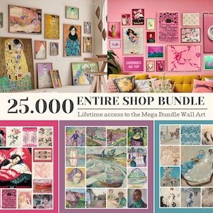 ENTIRE SHOP SALE, Mega Bundle, Printable Wall Art, Gallery Wall Set, Bundle Wall Art, Maximmalist Prints, Kitchen Wall Decor, Trendy Posters
