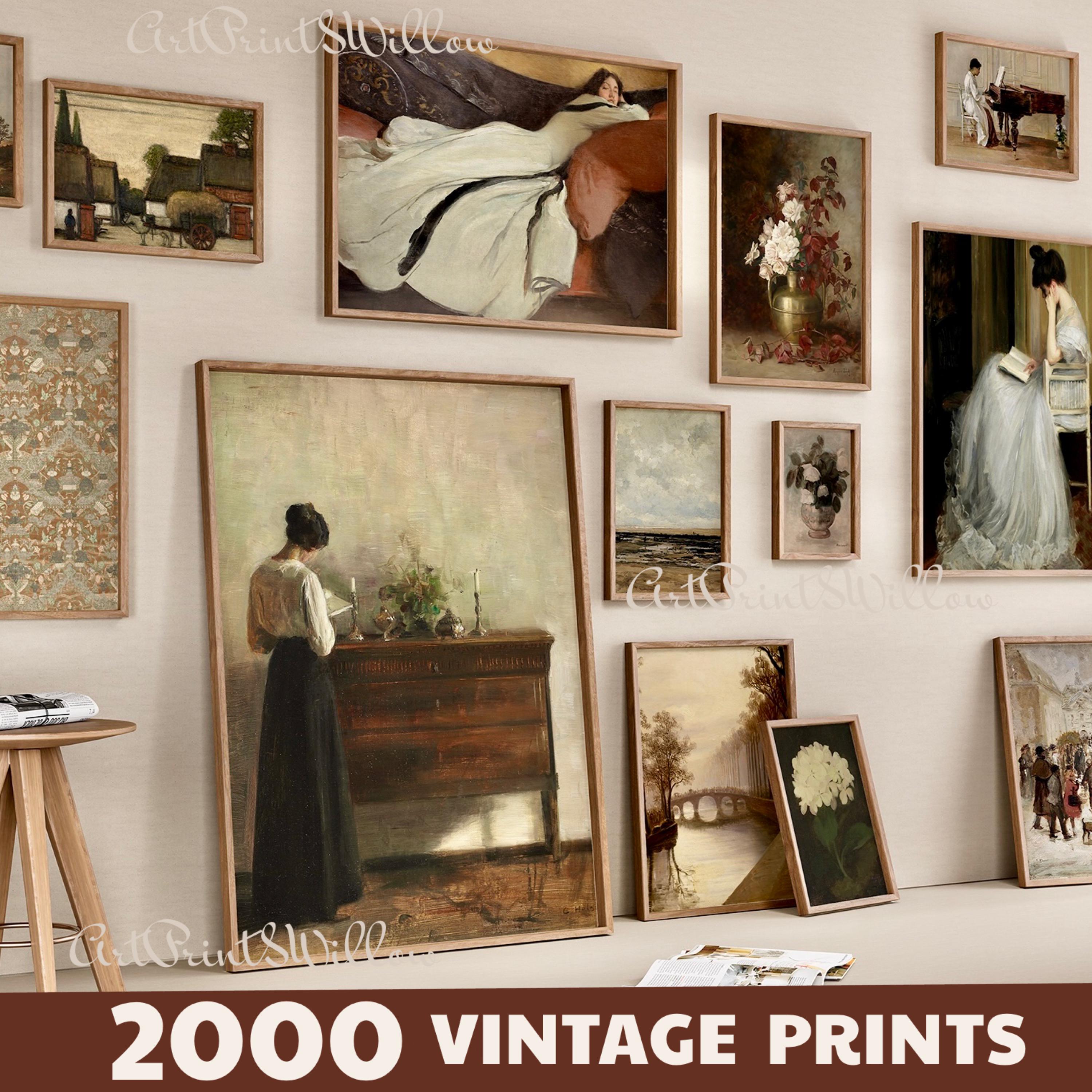2000 Vintage Printable Rustic European Wall Art Prints, French Country ...