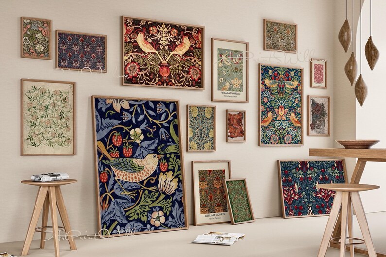 150 Printable William Morris Wall Art Prints, Art Nouveau Decor, MEGA BUNDLE Gallery Wall Set, Eclectic Digital Download, Vintage Prints, North Prints, Farmhouse Decor, NorthPrints, Bundle of Art, Textile and Tapestry Design, Floral, Flower, Home
