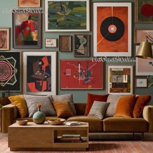 2000 Bauhaus Digital Prints Bundle - Geometric Modernist Posters, Large Abstract Wall Art Download Set