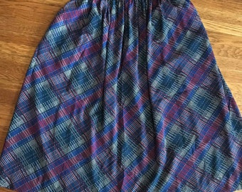 vintage 80s silk-feel skirt 6 Evan Picone secretary