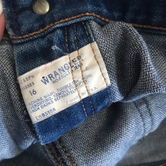 vintage Wrangler women’s jeans 80s 16 misses 30” … - image 3