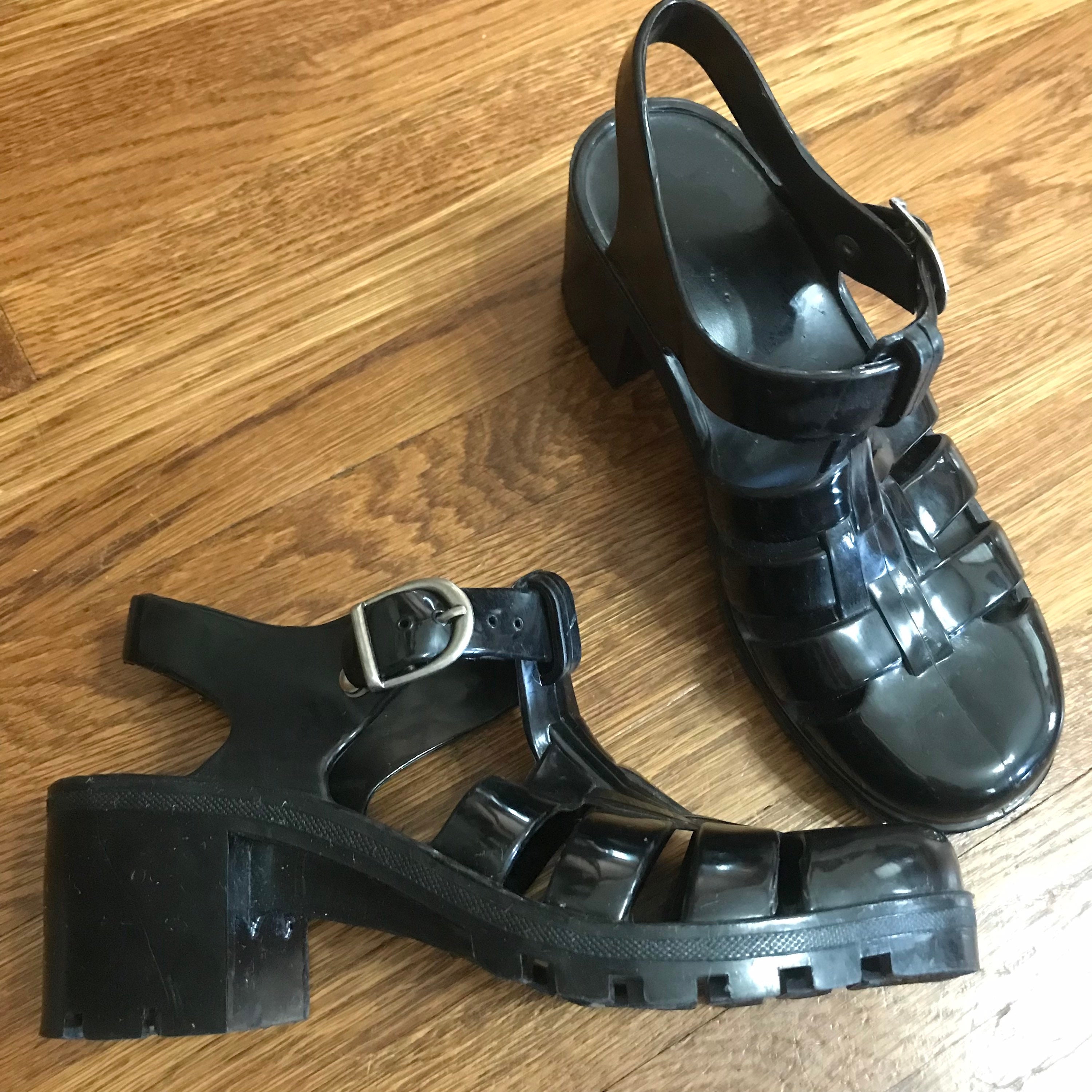 Chunky sales jelly shoes