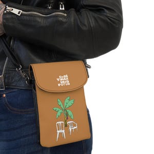 DeBÍ TiRAR MáS FOTOS Etui na telefon, krzesło w kolorze białym z motywem bananowca, prezent dla fanów, brelok, uchwyt na karty, etui na telefon komórkowy, prezent dla niej