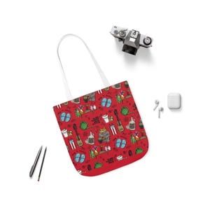 DeBÍ TiRAR MáS FOToS - Dark Red Tote Bag, 5-Color Straps