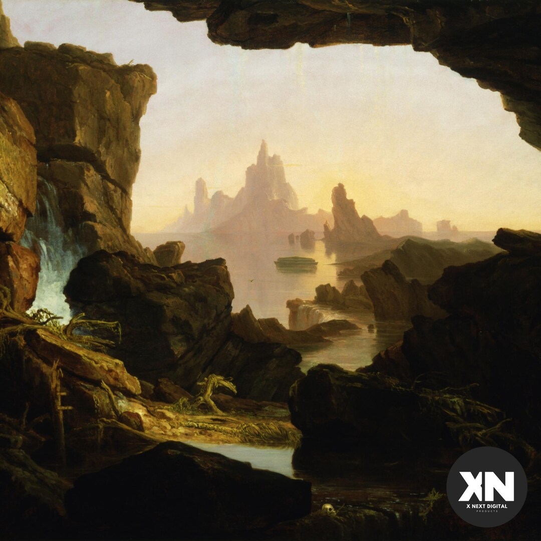 Biblical Flood Digital Print – Classic Landscape Painting (digital ...