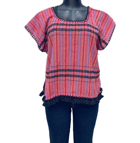 Tasseled cotton tunic