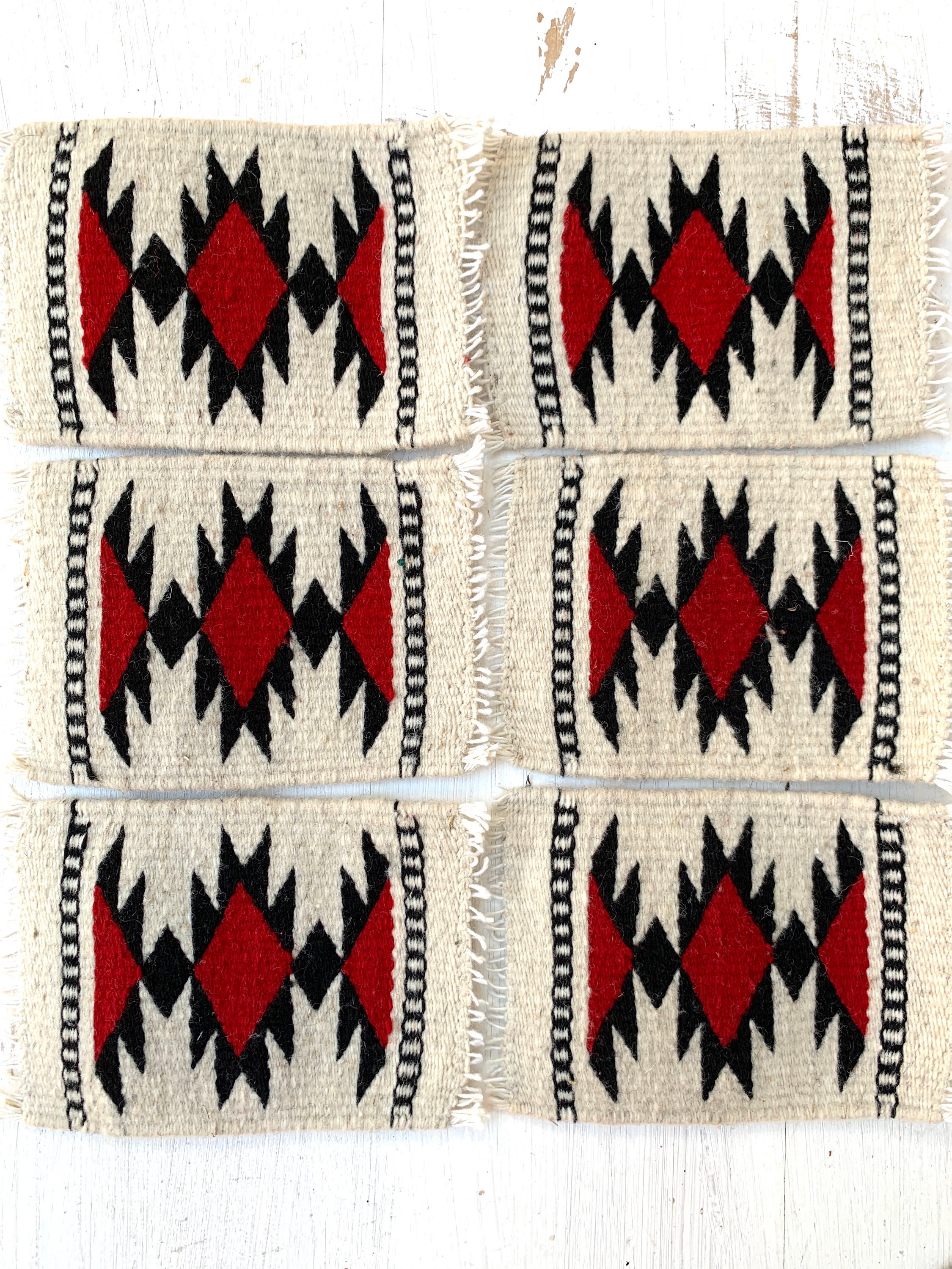 Zapotec Oaxacan Hand 4.5x6.5 Hand Woven Western Pattern Etsy
