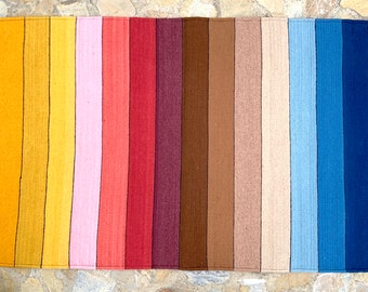 Zapotec Oaxacan Authentic Hand Woven  35&quot;x59&quot; Organic Dyed Colorful Stripes Home Living  Floor Wall Decoration Wool Weaving Tapestry Rug