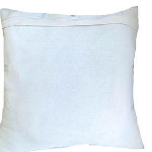 Handwoven Zapotec Pillow Cover: Oaxacan Wool, Geometric Design, 19x20 image 9