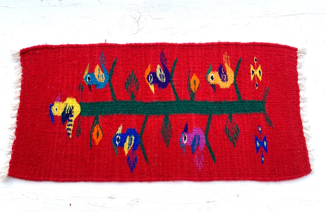 Zapotec Rug Runner 10x20 Hand Woven Tree of Life. Etsy