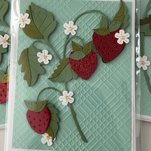 Cartes vierges baies / fraises - toutes les occasions