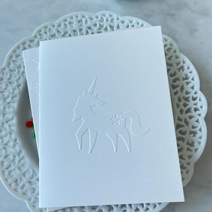 Jeu de cartes licorne en relief, cartes licorne, jeu de cartes licorne élégant