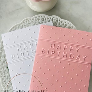 Conjunto de cartões em relevo de feliz aniversário - conjunto de 6