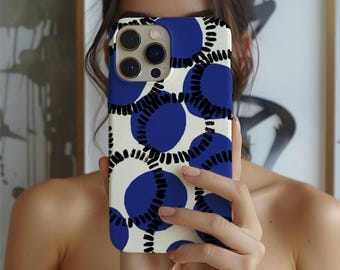 Abstract Phone Case: Dual-Layer Polycarbonate, TPU Inner, Glossy/Matte Finish